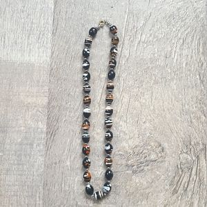 Black Beaded Necklace